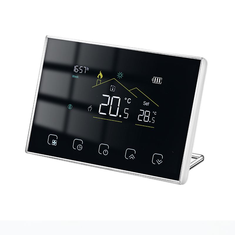 RF wireless thermostat Side View