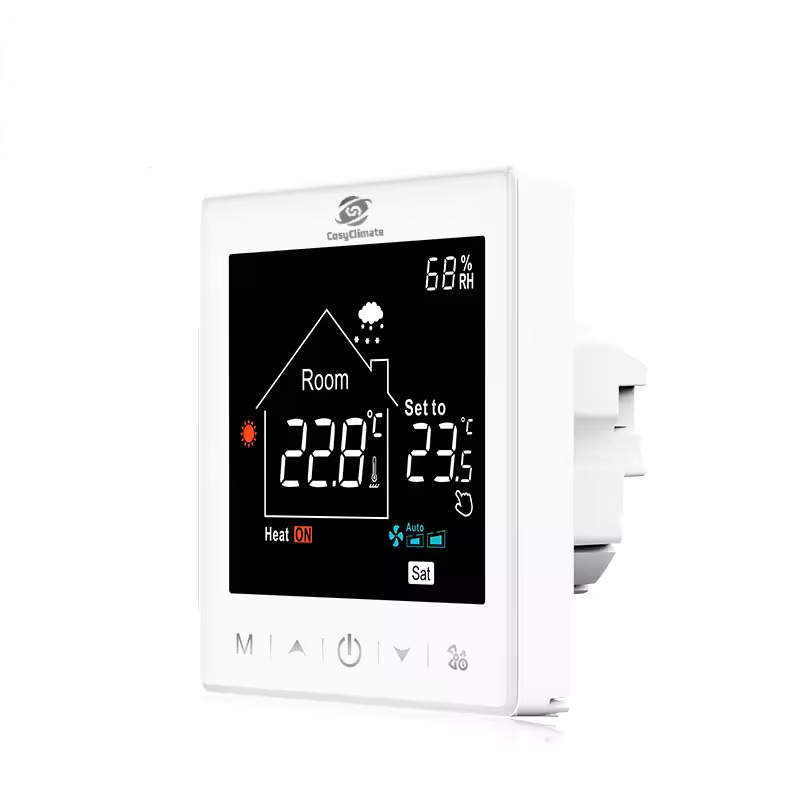 black screen thermostat for smart buildings